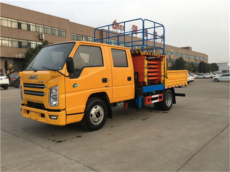 (國六)江鈴10米剪叉式升降平臺高空作業(yè)車